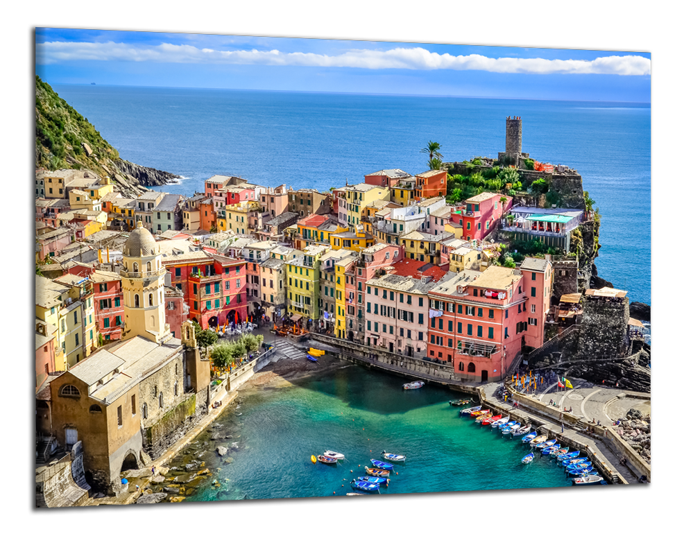 Obdĺžnikový obraz Talianske mestečko