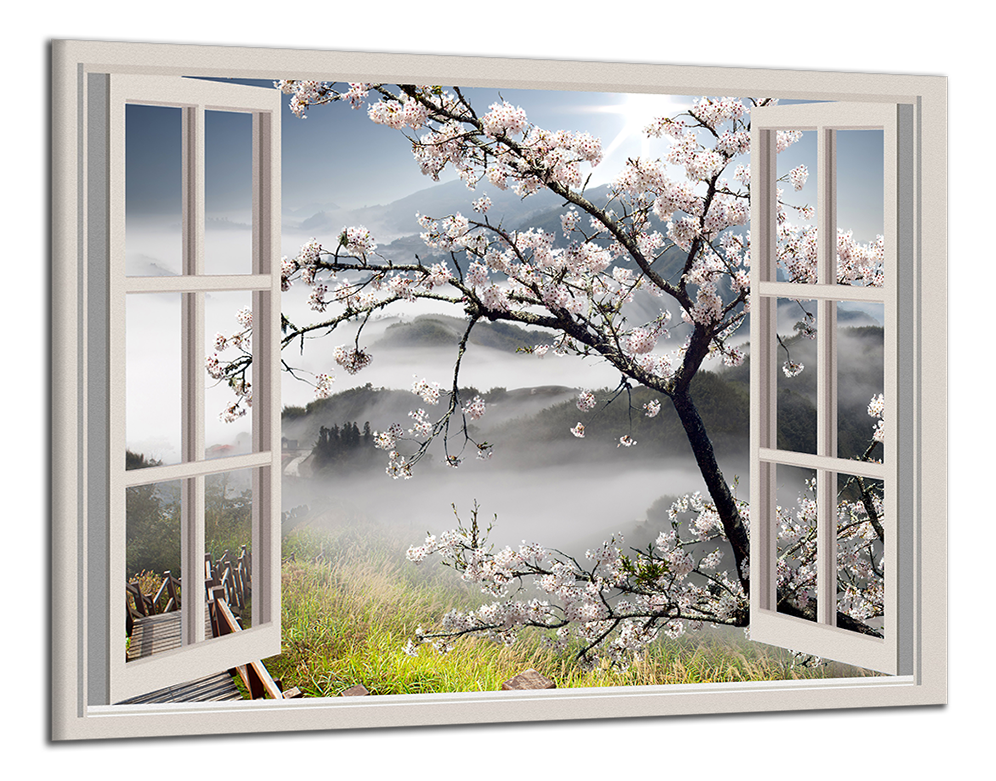 Obdĺžnikový obraz Okno do prírody