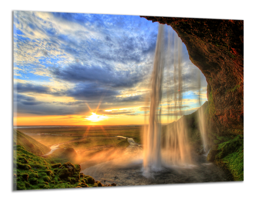Obdĺžnikový obraz Vodopád