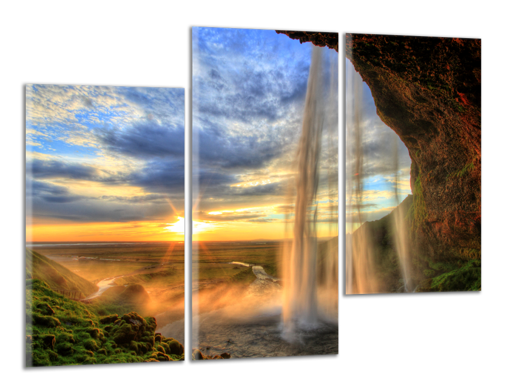 Obdĺžnikový obraz Vodopád