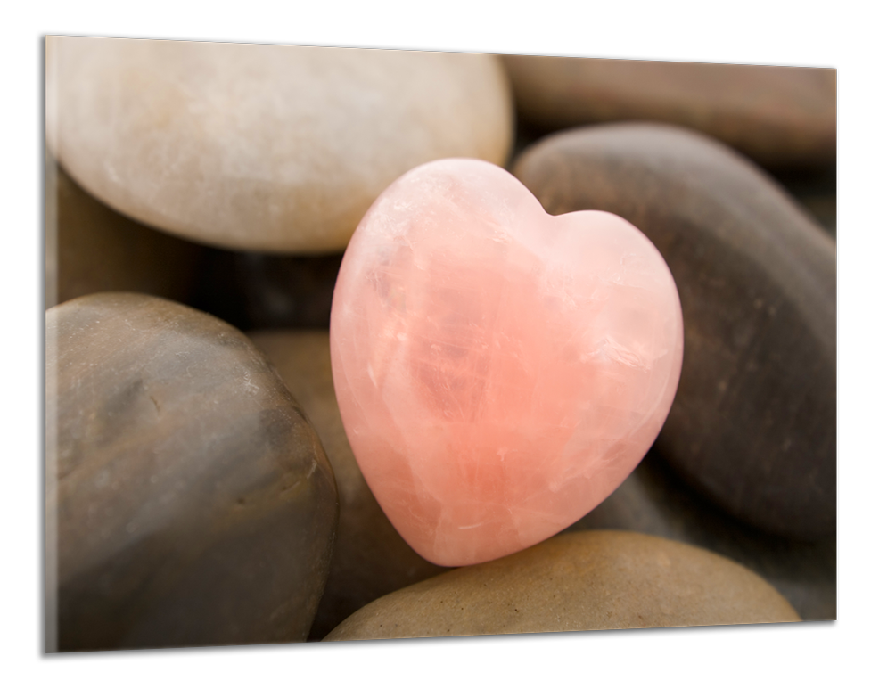 Obdĺžnikový obraz Srdce a kamene
