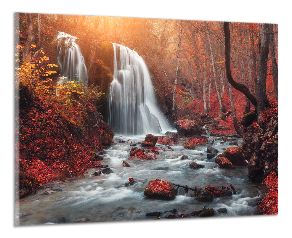 Obdĺžnikový obraz Vodopád v lese