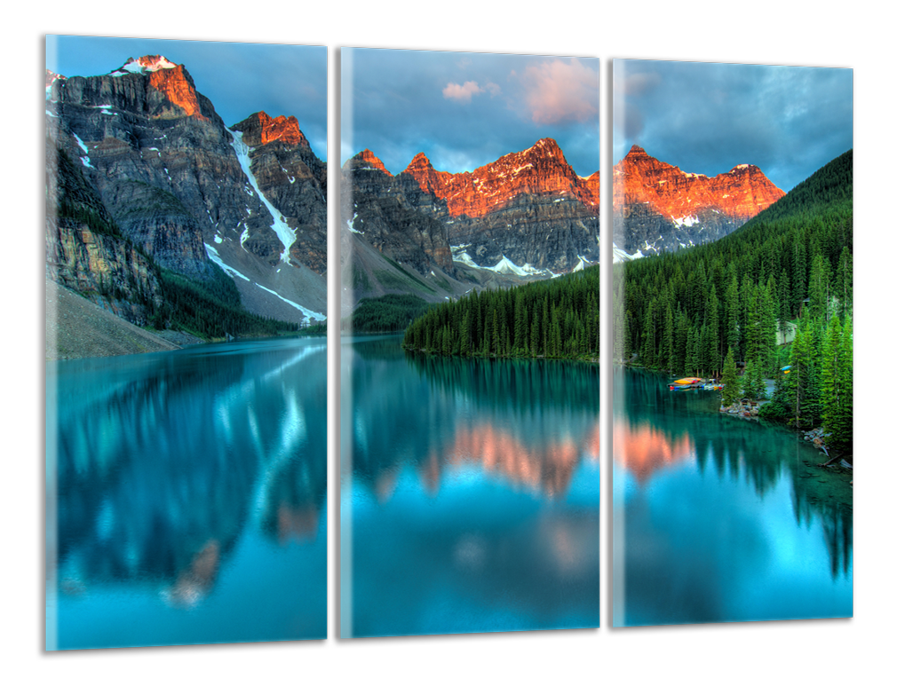 Obdĺžnikový obraz Jazero v horách