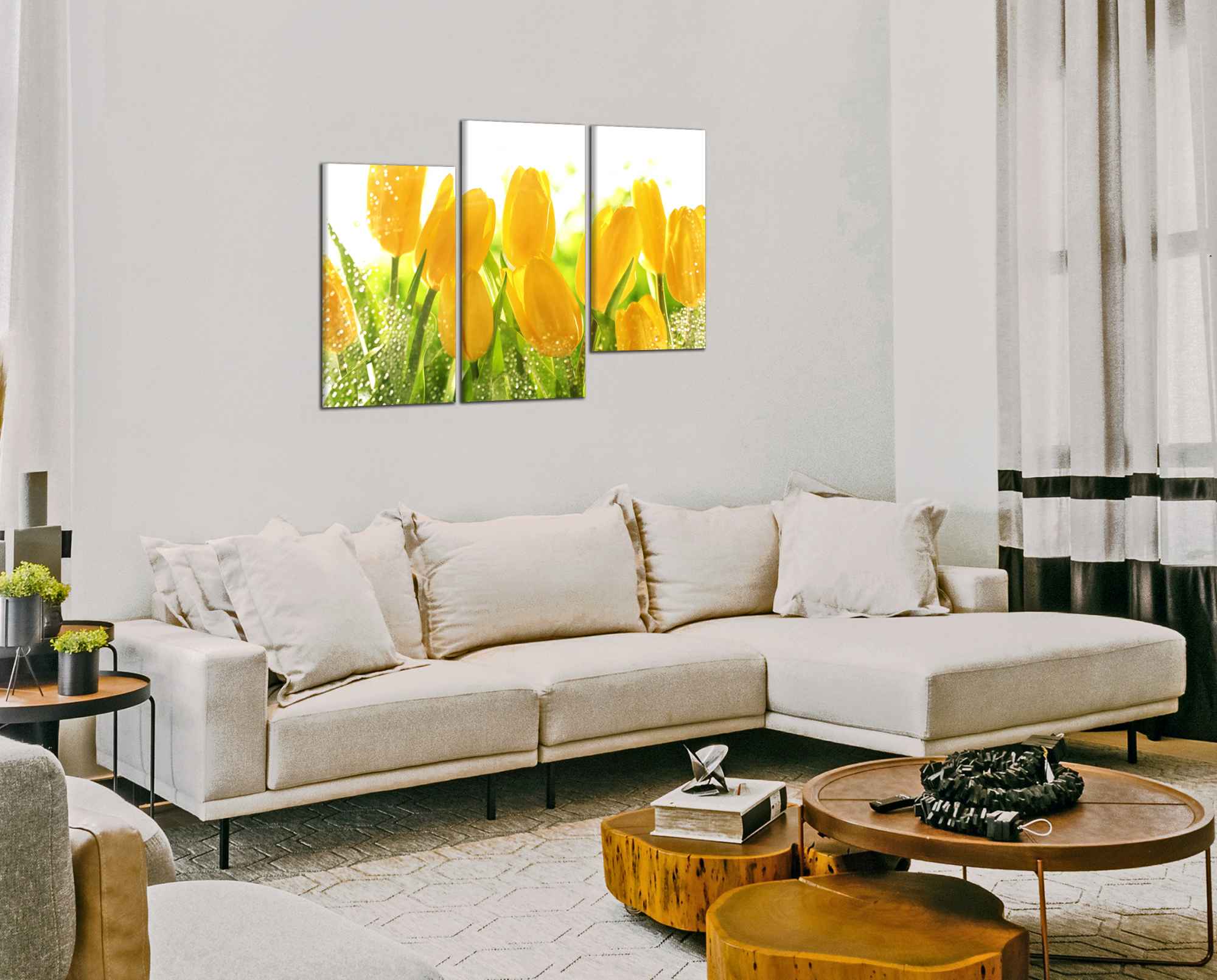 Obdĺžnikový obraz Žlté tulipány