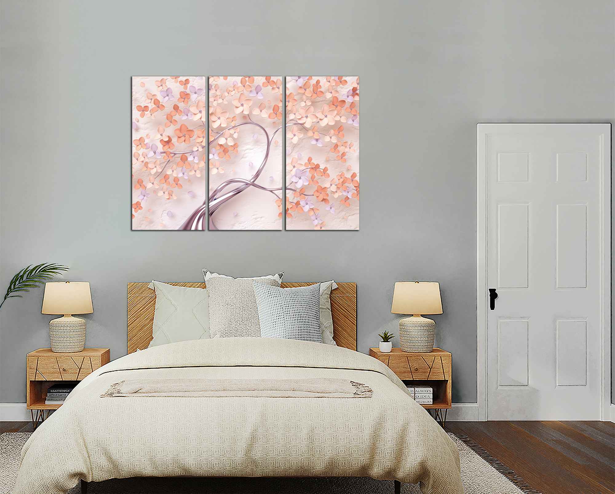 Obdĺžnikový obraz Strom a kvety