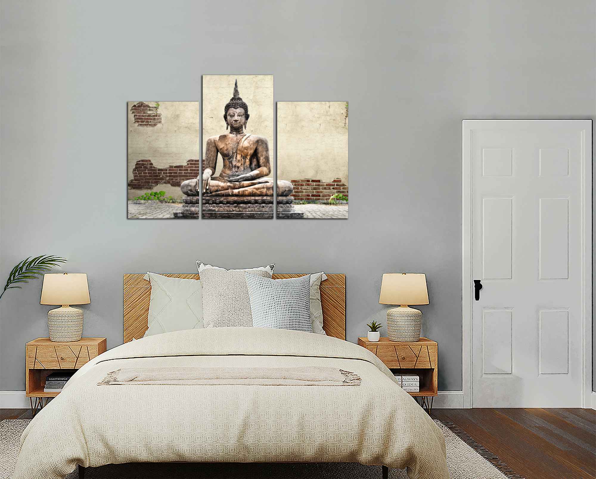 Obdĺžnikový obraz Sediaci Budha