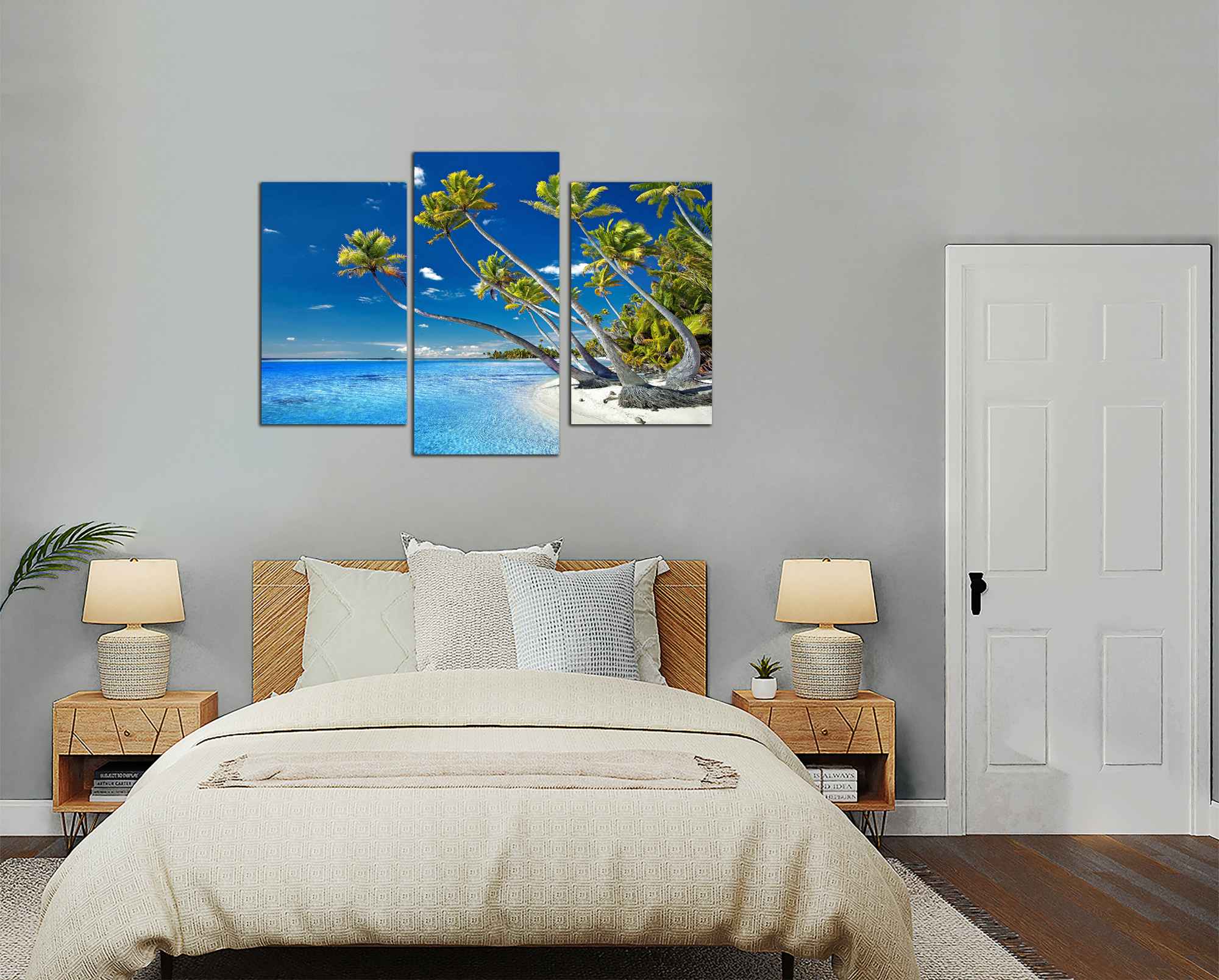 Obdĺžnikový obraz Obraz na stenu Pláž a palmy
