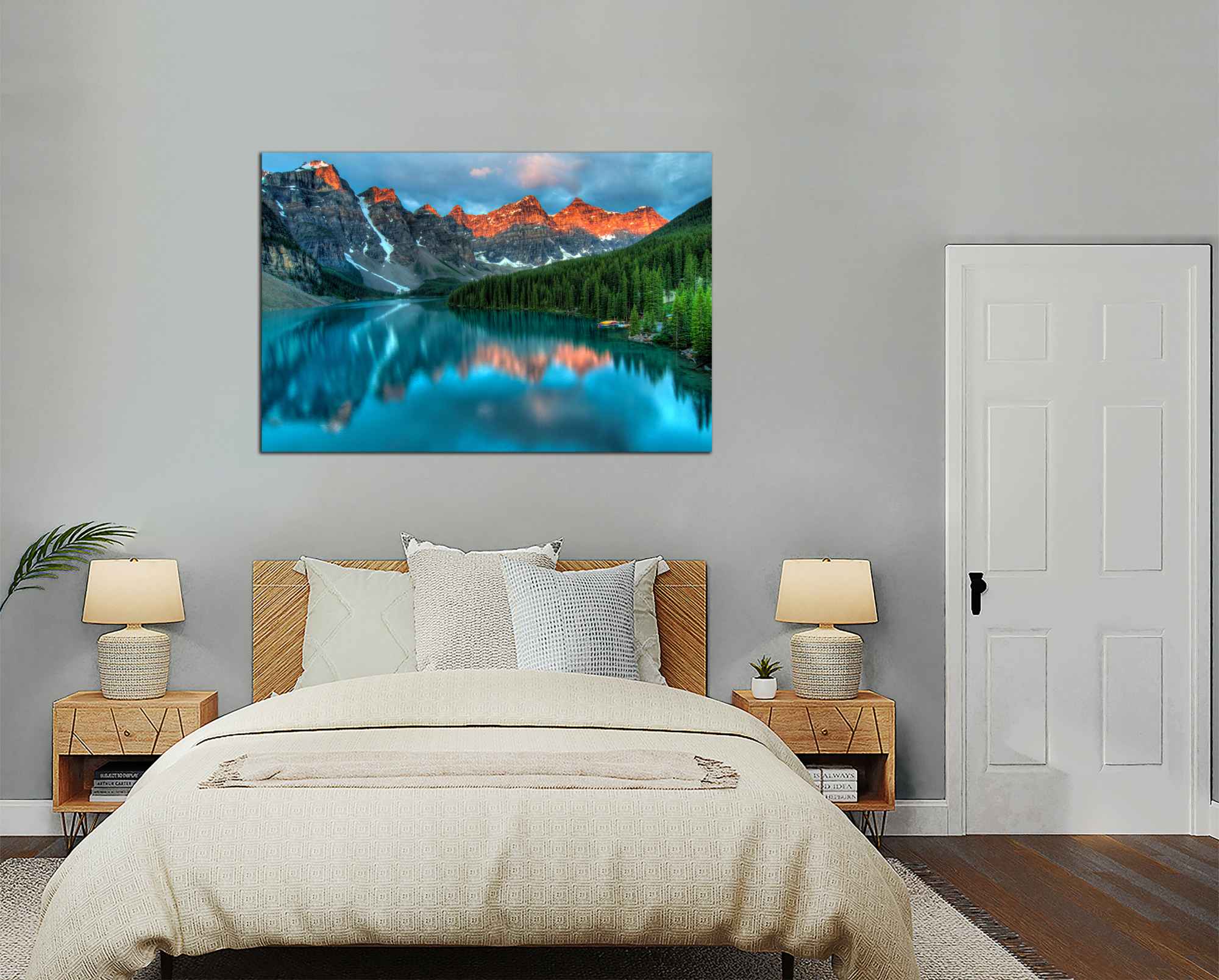 Obdĺžnikový obraz Jazero v horách