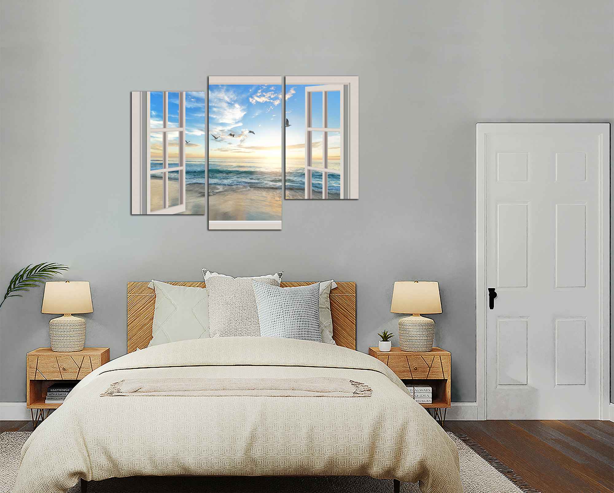 Obdĺžnikový obraz Okno na pláž
