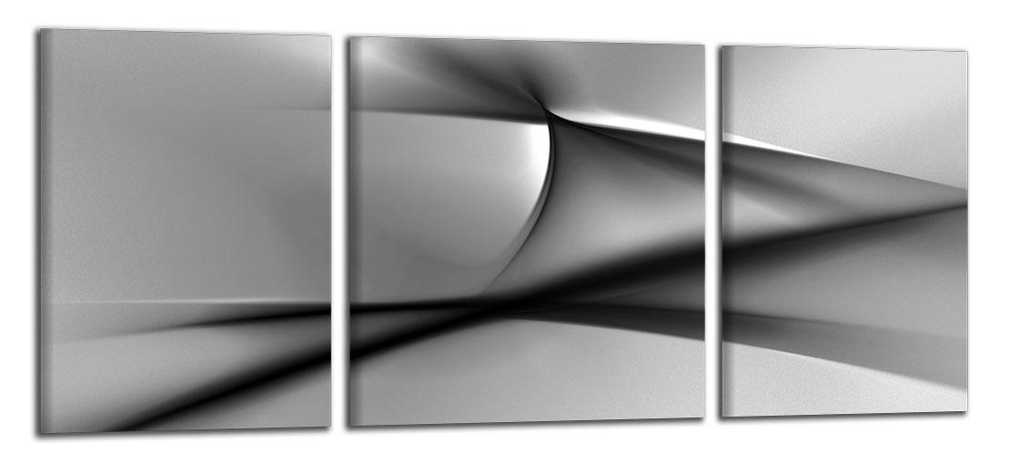 Panoramatický obraz Čiernobiela abstrakcia