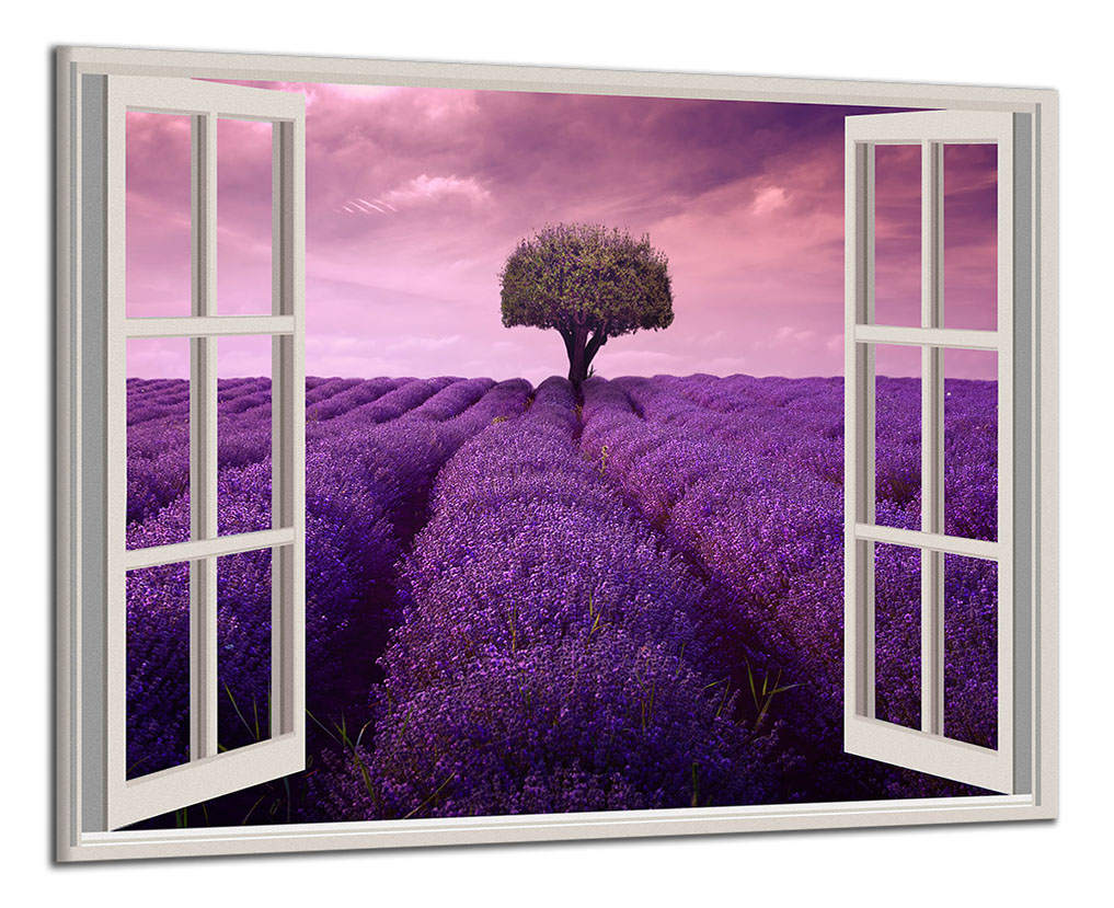Obdĺžnikový obraz Okno do Provence