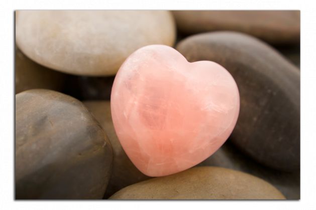 Obdĺžnikový obraz Srdce a kamene