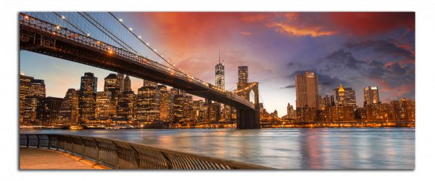 Panoramatický obraz New York v noci