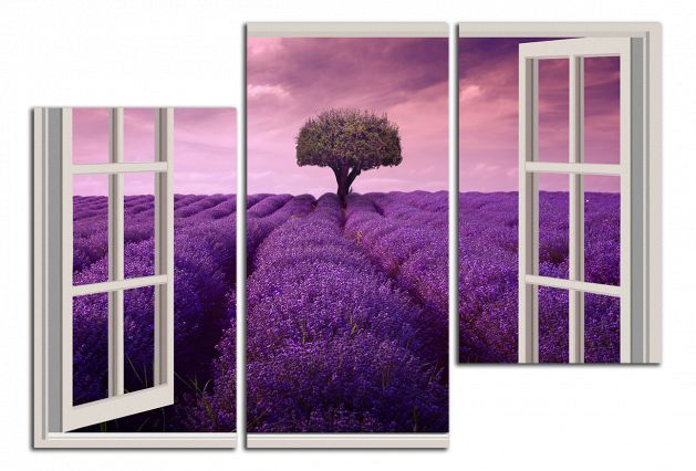 Obdĺžnikový obraz Okno do Provence