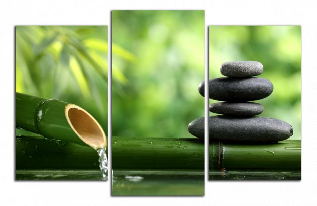 Obdĺžnikový obraz Zen kamene a voda